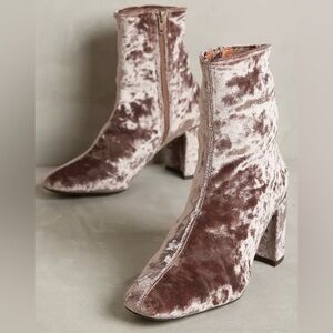 Jeffrey Campbell Cienega Velvet Ankle Boots